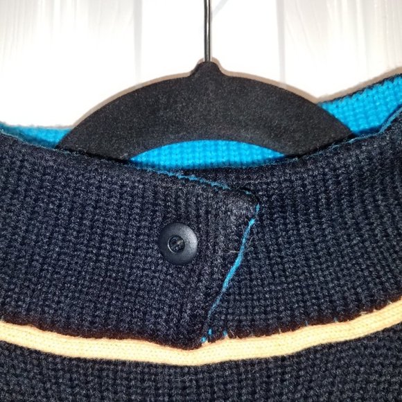 Vintage Obermeyer Wool Blend 'Tic Tac Toe' Mock Turtleneck Ski Sweater - Picture 7 of 9